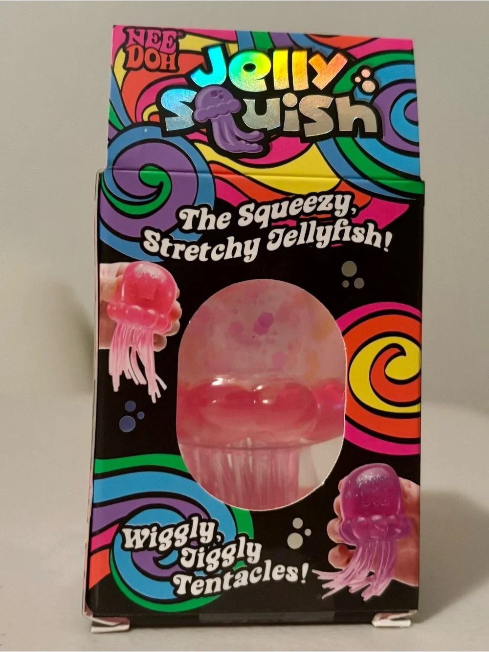 Needoh Super Fuzz Ball & Jelly Squish Pink Stress Toys